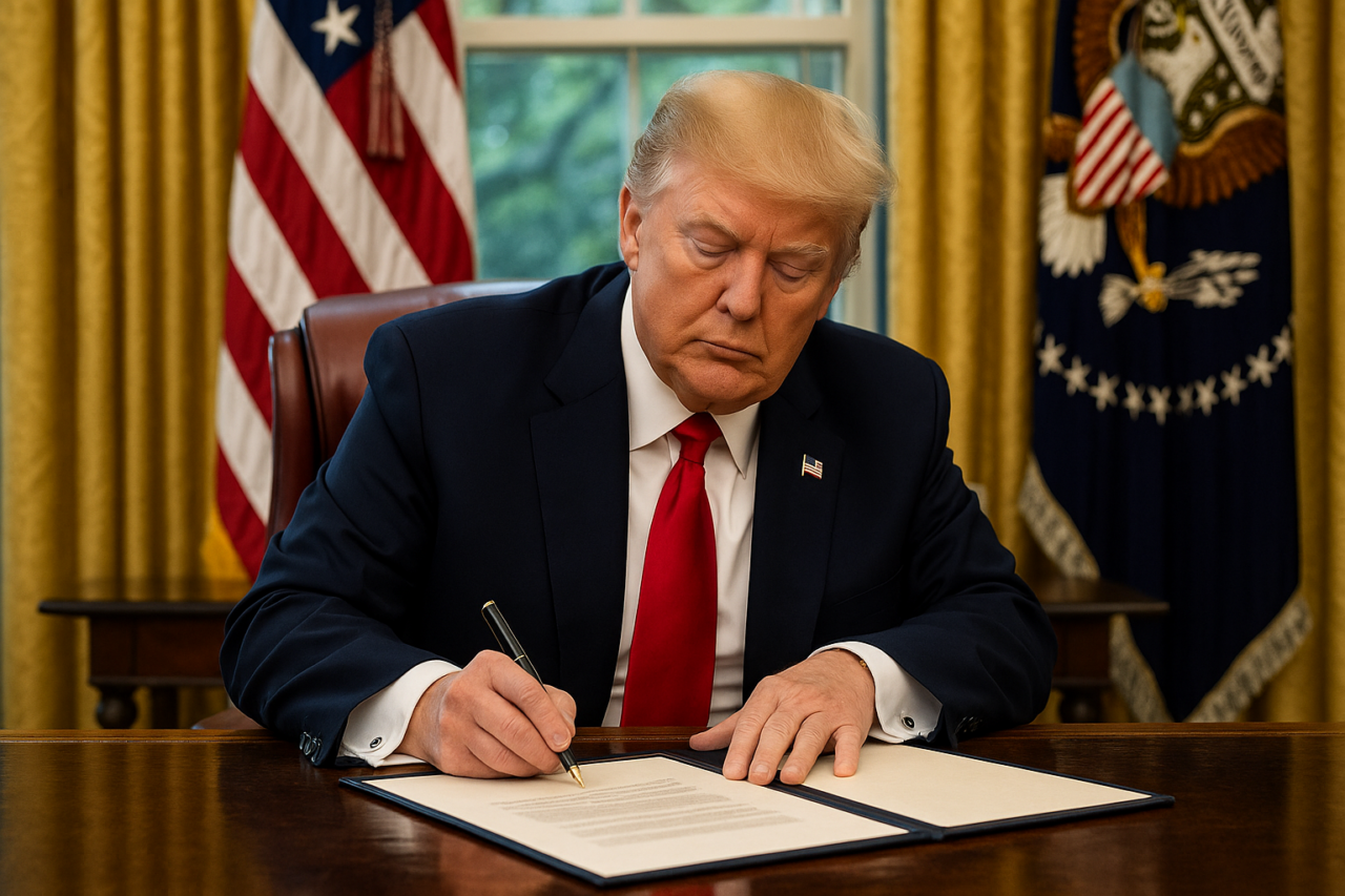 Presidentti Trump allekirjoitti CBDC:t kieltävän määräyksen. Presidentti Trump allekirjoitti CBDC:t kieltävän määräyksen.