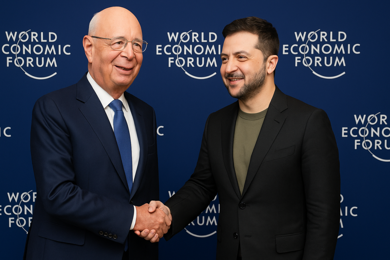 Klaus Schwab kutsuu presidentti Zelenskyä sankariksi