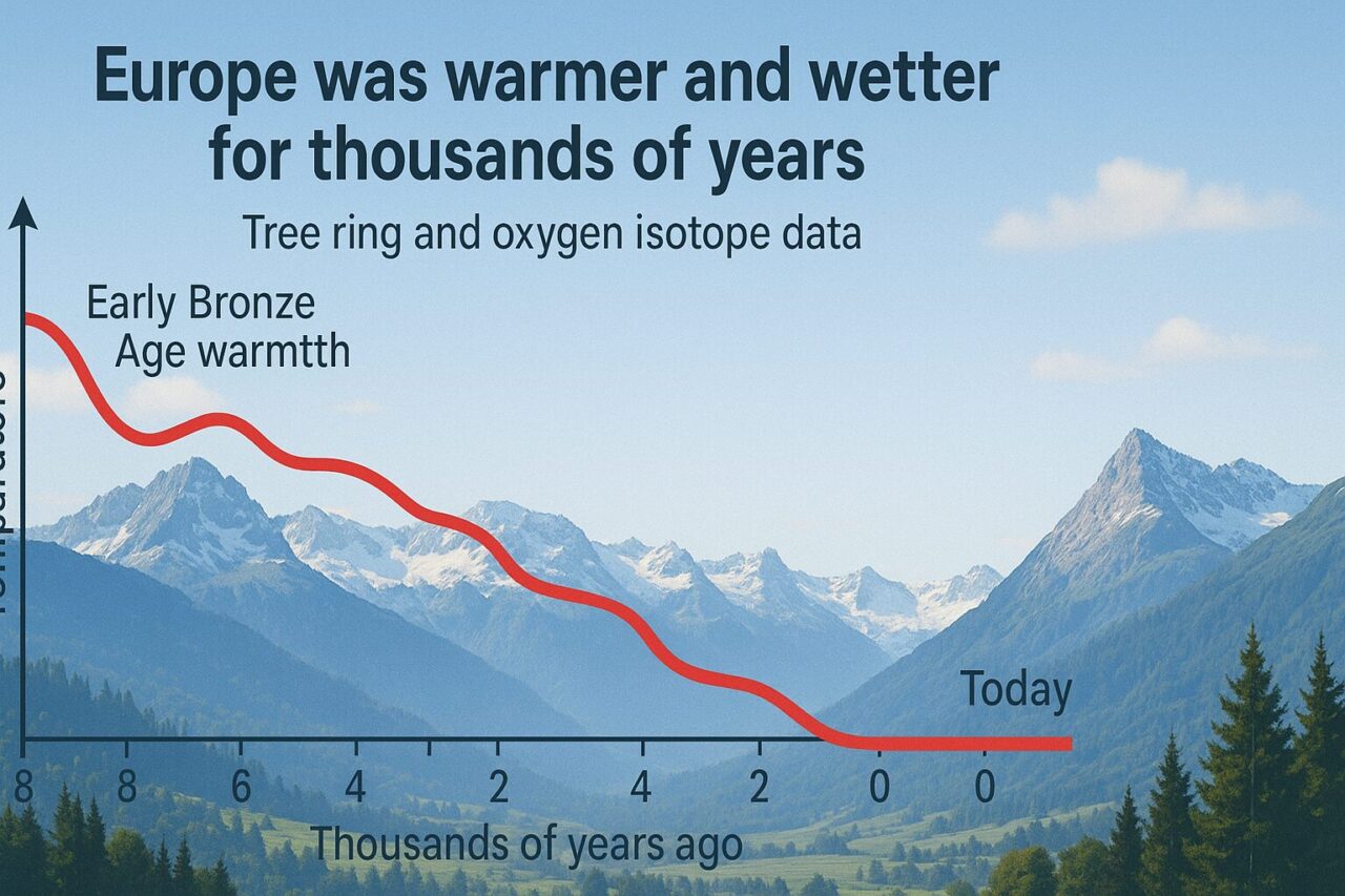 For thousands of years, Europe was warmer and wetter than it is today