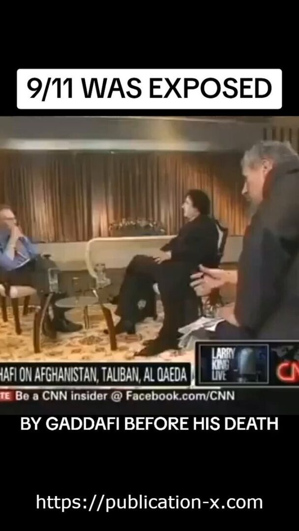 9/11 was exposed by Gaddafi before his death